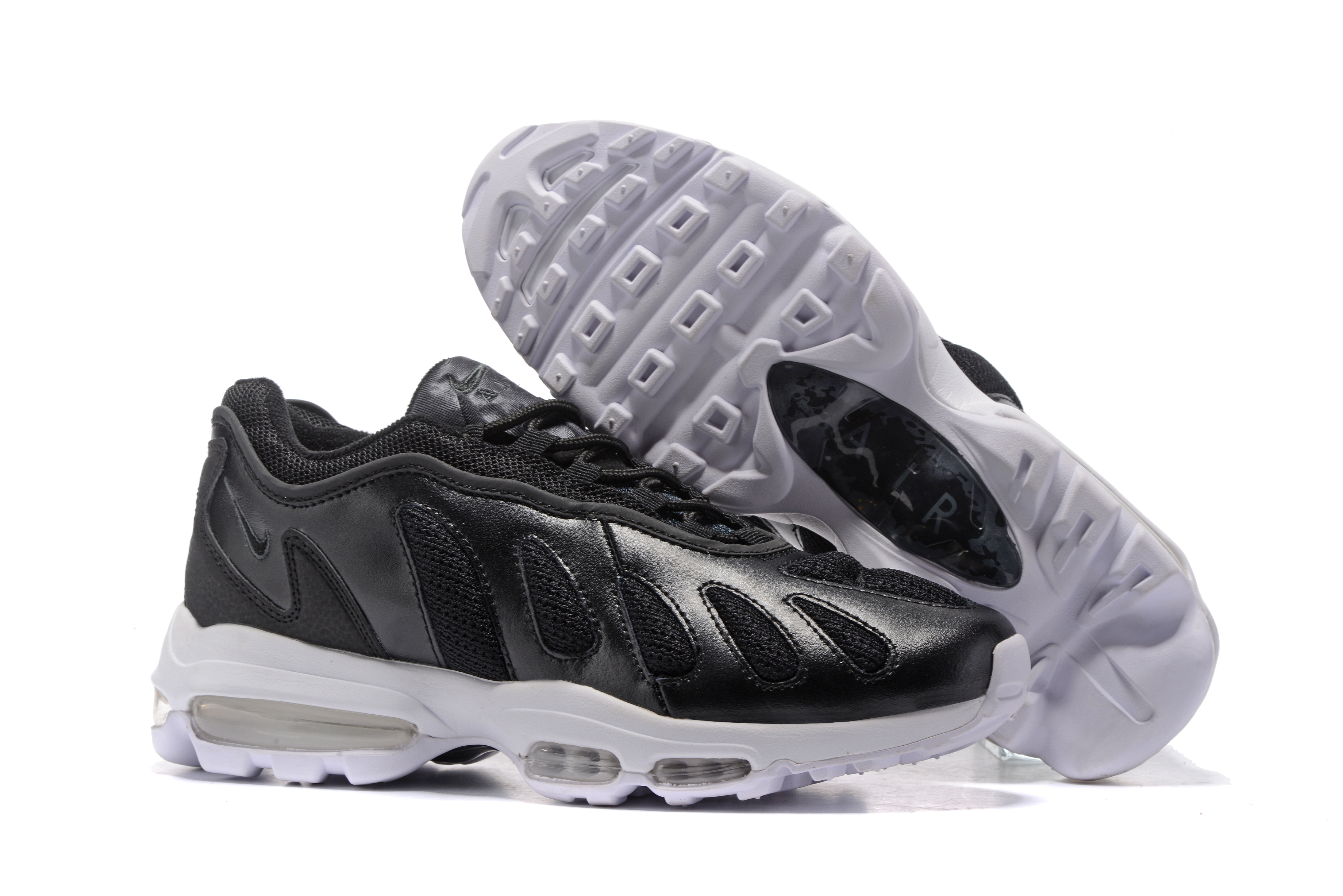 Nike Air Max 96 Black White Shoes - Click Image to Close